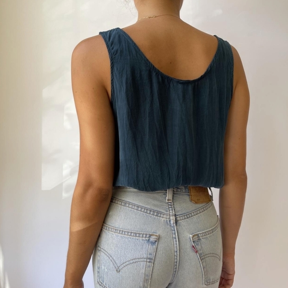 Deep Turquoise Tank - Picture 3 of 4